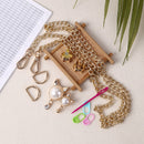 DIY Materials Kit Knitting Crochet Bags Kit Plastic Frame Sheet for DIY Crafts