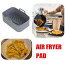 Silicone Air Fryer Liner Oven Baking Fryer Pot Basket Mat for 8QT (Grey) Newly