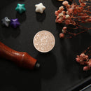 #A 25mm Rose Garden Round Retro Seal Wax Seal Stamp Head Fire Paint for Wedding