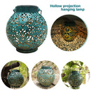 Solar Hanging Lantern for Outside, Waterproof, LED Light Lamp, Retro Decorative