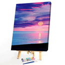 Painting By Numbers Kits Sunrise DIY Oil Coloring Canvas Paint Drawing Pict