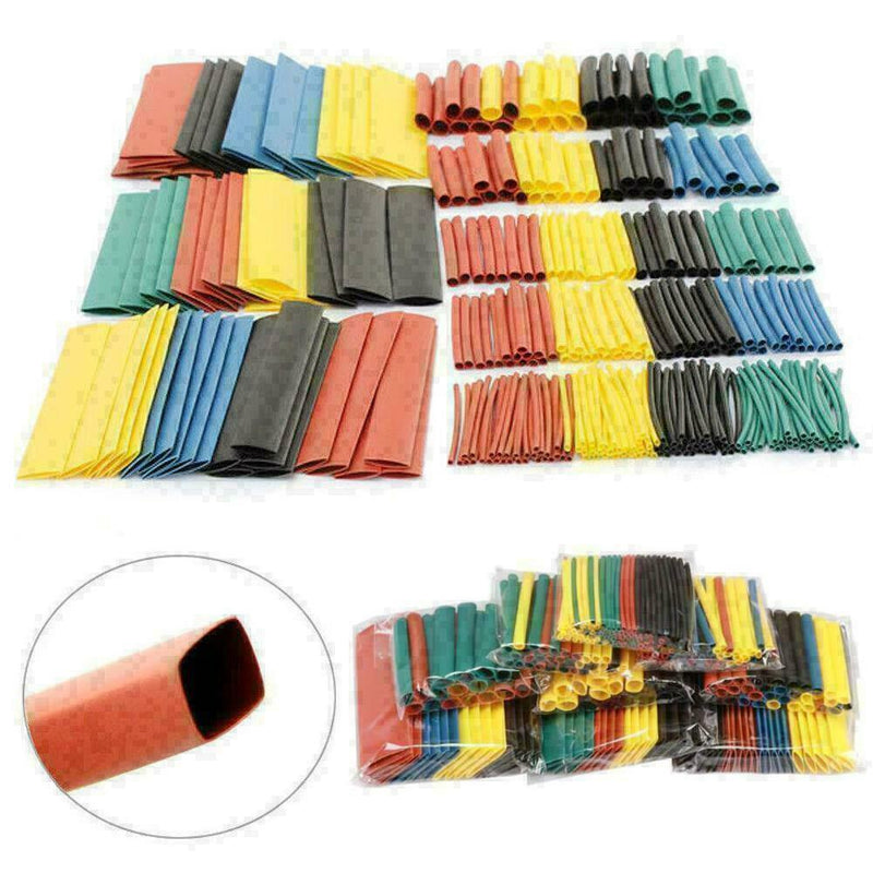 328PCS 2:1 Polyolefin Heat Shrink Tubing Tube Sleeve Y2D6 I6T1 H5N6 Wire Q9E2