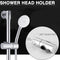 25mm Shower Head Holder Rail Slider Bracket Kit Tool Chrome Adjustable Bathroom: