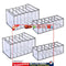 Wardrobe Clothes Organizer - Set of 4 7 Grids Washable Drawer Storage Box Newly
