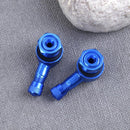 2pcs 90° CNC Aluminum Motorcycle 11.3mm Rim Tire Tyre Valve Stems(Blue)