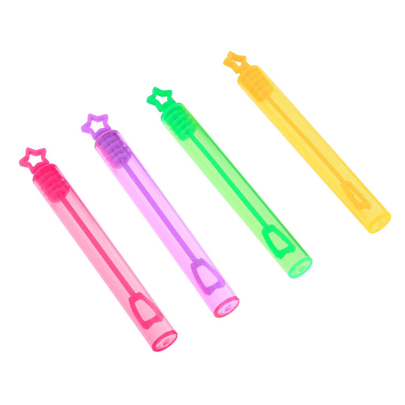 24pcs Empty Wand Tube DIY Bubble Maker Soap Water Bottles Playing Funny Kid