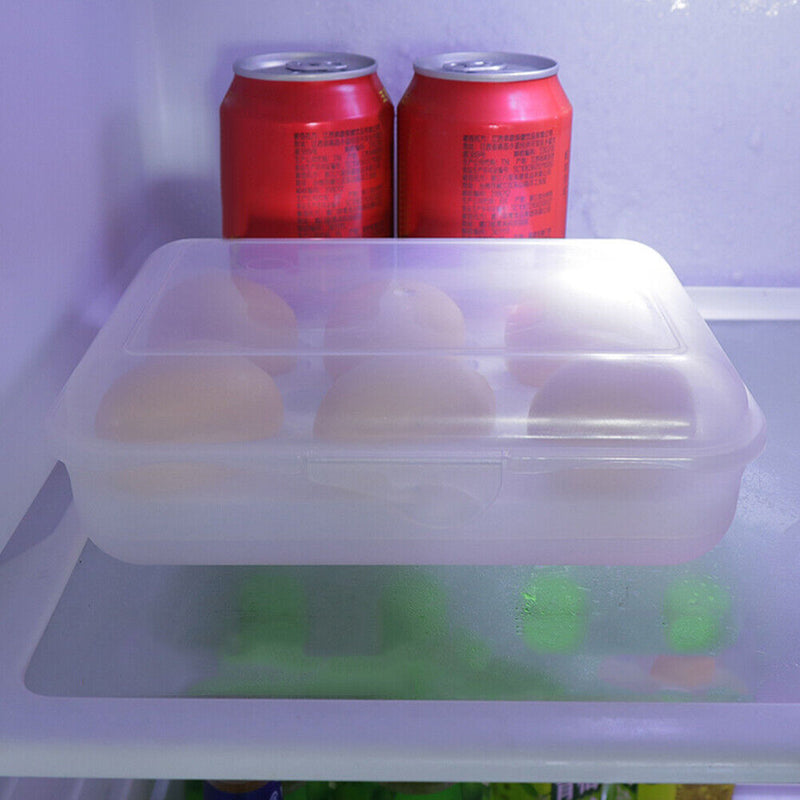 6 Slots Egg Storage Box Portable Egg Tray Holder Container for Outdoor Camping