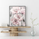 Pink Flower Oil Paint By Numbers Kits Canvas Picture Wall DIY Craft (B748)