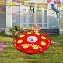 Plastic Portable Bird Hummingbird Flower Feeder Bottle with Hook Hanging Dr