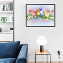 Colorful Parrot Oil Paint By Numbers Kits Canvas Picture Wall Art DIY Craft