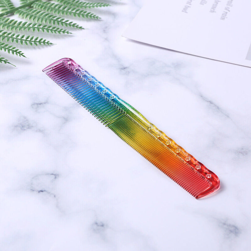 Anti-static Double Head Heat Resistant Rainbow Comb Hairdresser for Hair Cutt