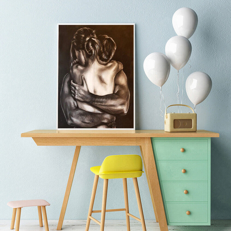 5D DIY Full Round Drill Diamond Painting Lover Hug Home Decor Handmade Character