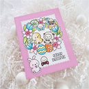Paper Cut Card DIY Transparent Silicone Bee Rabbit Wreath Seal Embossing Album