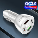 #A Escondite Secreto Portable Car Accessories Car USB Charger Quick Charge