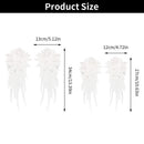 Party Gown Angel Wing Applique Sewing Flower Collar Patch White Embroidery