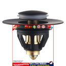 Stainless Steel Bathroom Sink Plug Wash Basin Bounce Drain Filter (Black) Newly