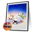 5D Diamond Painting Snowman Penguin Full Round Drill Mosaic DIY Rhinestone Arts