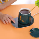 55-Degree USB Cup Heated Coaster Gravity Sensor Mug Warmer Pad Mat (Green)