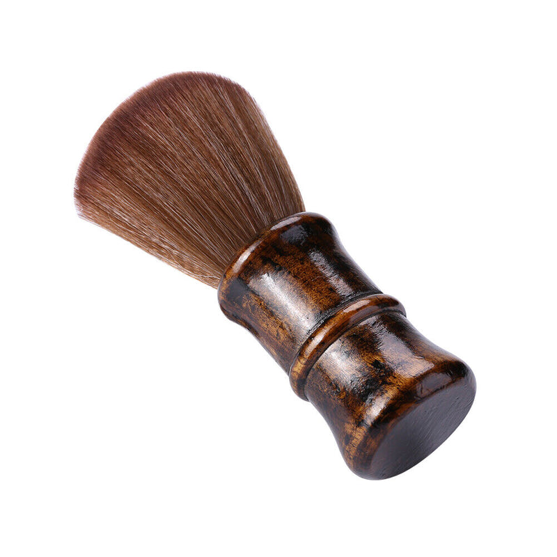 Wooden Hair Sweep Brush Neck Face Duster Soft Hair Cleaning Hairbrush (6) Newly