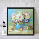 5D DIY Full Round Drill Diamond Painting Table Flowers Cross Stitch Embroid