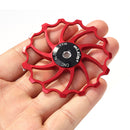 Mi Xim Mountain Bike Rear Derailleur Bearing Pulley Guide Wheel (Red 15T) Newly