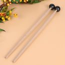 Professional Xylophone Marimba Mallets Maple Wooden Handle Rubber Mallets