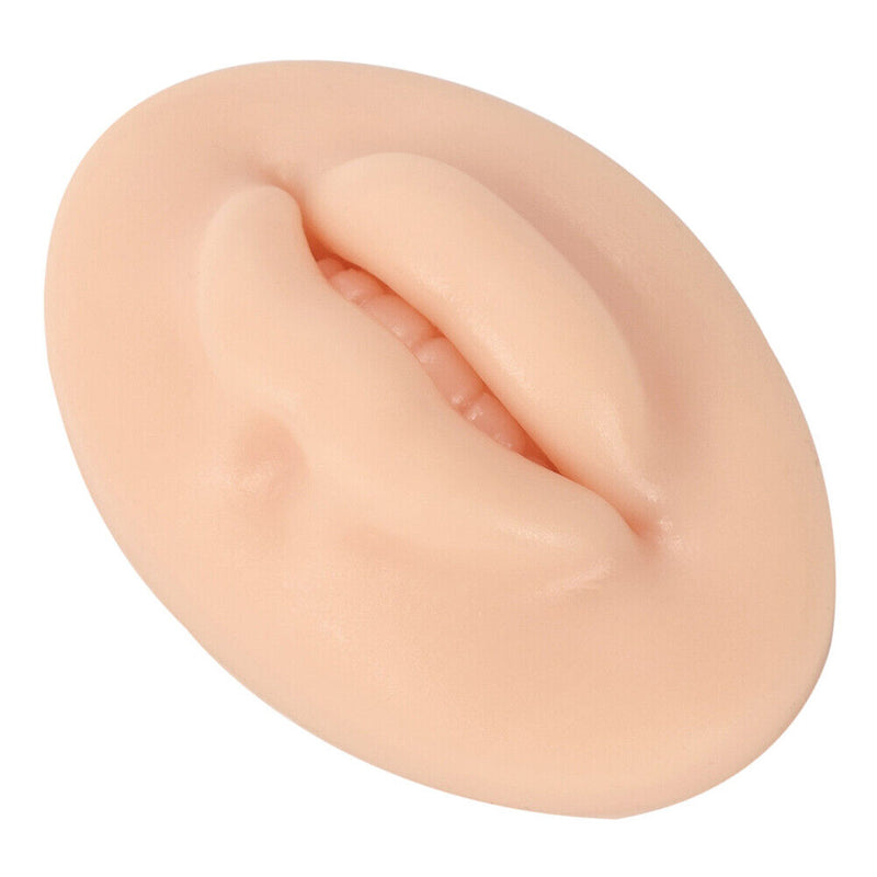 Reusable Silicone Mouth Lips Tattoo Practice Skin Elasticity Human Lip Mold