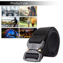 Men Outdoor Belt Camouflage Alloy & Nylon Heavy Duty Belt Anti Slip Belt