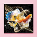 Full Embroidery Stamped Koi Fish DIY 11CT Eco-Cotton Thread Art Cross Stitch Kit