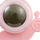 Cat Catnip Rotating Ball Cleaning Teeth Molar Interactive Pet Toys (Pink)