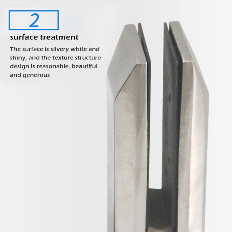 Railing Clamp Glass Clip Floor Standing Stairs Balconys Pool Spigots-Balustrade.