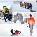 2pcs Unisex Warm Knitted Gloves Anti-Cold Thickened Jacquard Full Finger Glov