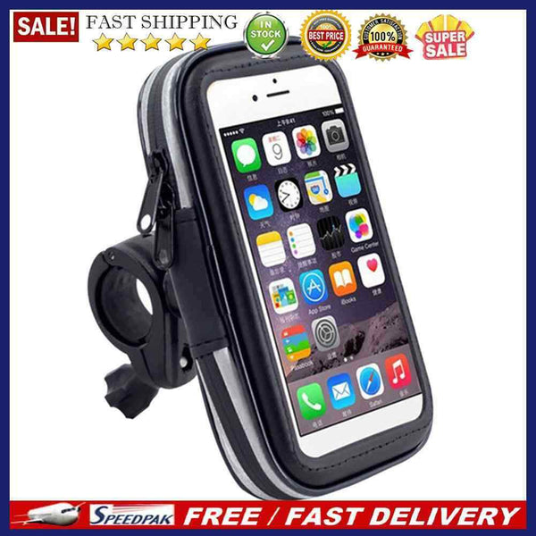 Waterproof Bicycle Phone Bag Portable MTB Scooter Cellphone Navi Stand Bracket