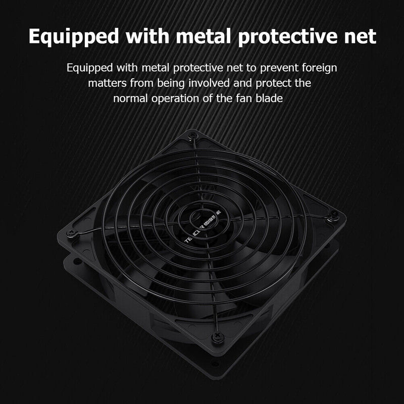 TEUCR Computer Case Fan Cooler PC Cooling Accessories 3000RPM High Air Volume