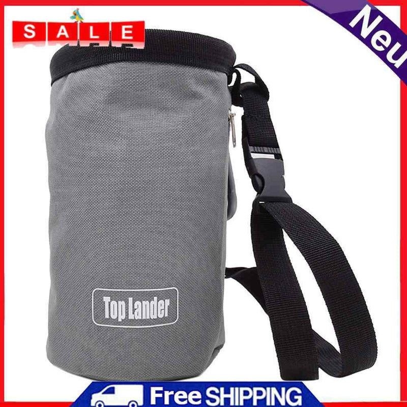 Rock Climbing Chalk Bag Non-Brief Outdoor Magnesium Powder Storage Pouch Grey