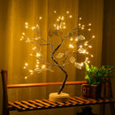 30x50cm LED Night Light Mini Tree Copper Wire Garland Children Bedroom Lamp