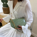 Alligator Pattern Handbag Tote Women Leather Underarm Shoulder Bag (Green)