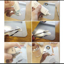 Steel Cosmetic Make up Mixing Spatula Tool Stick For Nail Palette A+ S3N5
