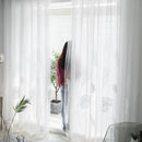1pc Palm Leaf Windows Tulle Curtains Living Room Bedroom Yarn Drapes Panel Sh