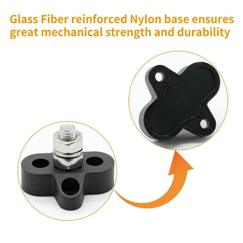 Terminal Battery Accessories Terminal Bolt Nylon Fiberglass Usage for Car Rv