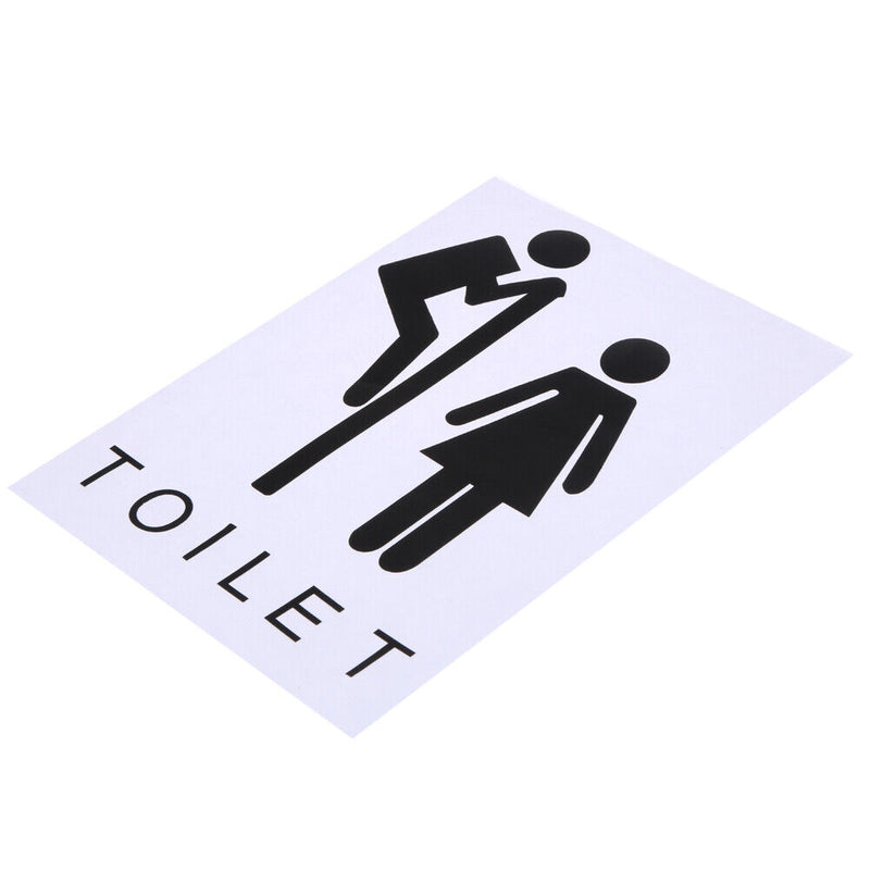 Removable Toilet Seat Bathroom Door WC Sign Waterproof Wall Stickers Newly