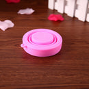 Outdoor Travel Silicone Retractable Tumblerful Collapsible Bottle(Pink)