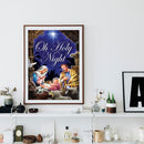 5D DIY Diamond Painting Full Round Drill Oh Holy Night Wall Decor Rhinestone Art