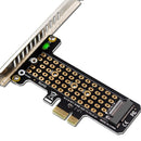 SSD M.2 NVME to PCI-E X1 Adapter Board Support PCI-E4.0/3.0 (High Baffle)