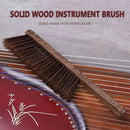 Guzheng Wood Chinese Zither Cleaning Soft Bristles Piano Brush with Handle Newly
