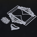3pcs DIY Sandglass Metal Cutting Dies Stencil Scrapbooking Embossing Craft-
