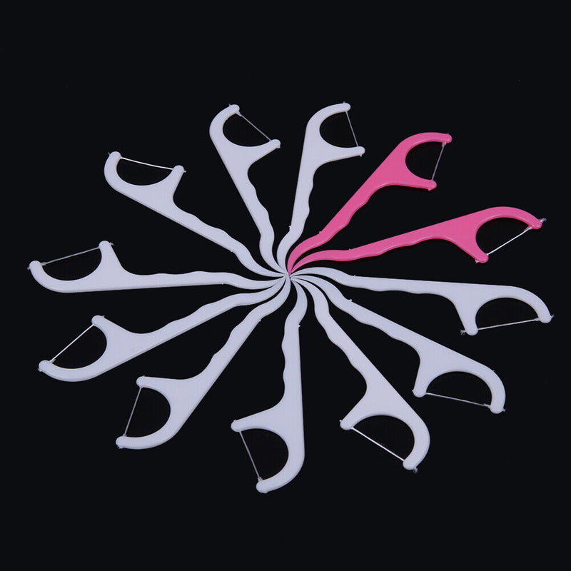 25pcs Dental Picks Toothpicks Stick Oral Health Care Tooth Clean