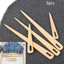 5pcs Crafts Darning DIY Tapestry Sewing Big Eye Needle Yarn Knitting Needlework