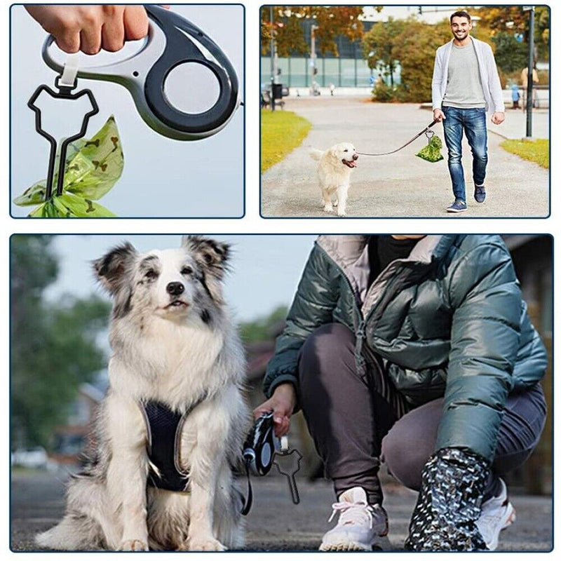 Dog Poo Bag Holder Waste Bag Carrier Leash Attachment Large Bearing Capacity