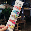 5pcs Colorful Sequins Hair Clip BB Hairpin Korean Candy Color Barrettes for G
